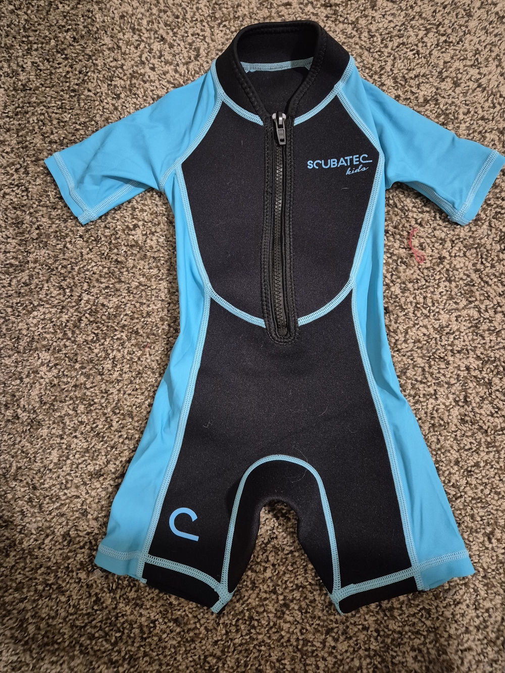 ScubaTec Kids Shorty Wetsuit Size XXXS (92-98) Neoprene Hybrid Swim Surf Suit